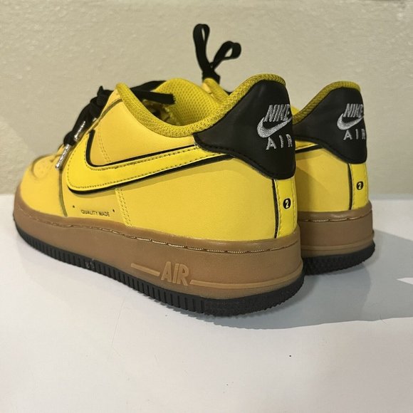 Nike Air Force 1 LV8 1 (GS) Speed Yellow Gum Youth Sz 5.5Y WMNS 7 - Picture 7 of 13